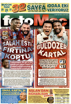 FOTOMAÇ gazetesi ilk sayfası