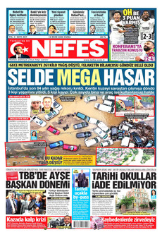 NEFES gazetesi ilk sayfası