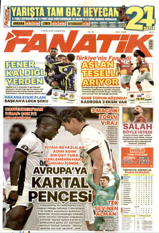 FANATİK gazetesi ilk sayfası