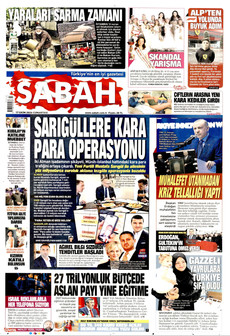 SABAH gazetesi ilk sayfası