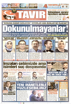 TAVIR GAZETESİ gazetesi ilk sayfası