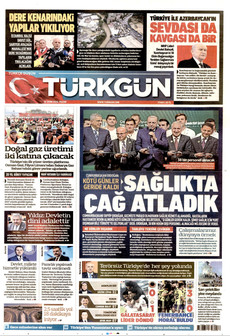 TÜRKGÜN gazetesi ilk sayfası