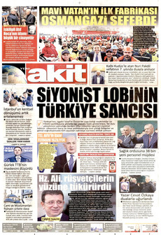 YENİ AKİT gazetesi ilk sayfası