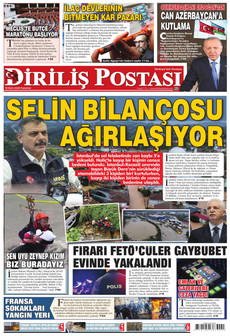 DİRİLİŞ POSTASI gazetesi ilk sayfası