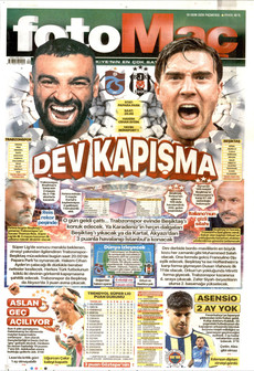 FOTOMAÇ gazetesi ilk sayfası