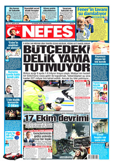 NEFES gazetesi ilk sayfası