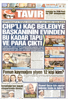 TAVIR GAZETESİ gazetesi ilk sayfası