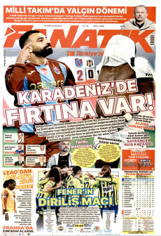 FANATİK gazetesi ilk sayfası