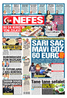 NEFES gazetesi ilk sayfası