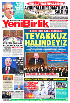 YENİBİRLİK gazetesi ilk sayfası