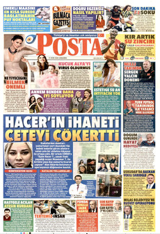 POSTA gazetesi ilk sayfası