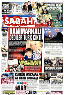 SABAH gazetesi ilk sayfası