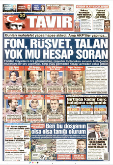 TAVIR GAZETESİ gazetesi ilk sayfası