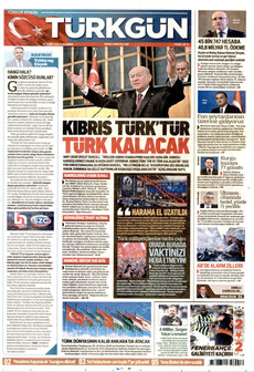 TÜRKGÜN gazetesi ilk sayfası
