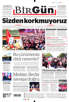 BİRGÜN gazetesi ilk sayfası