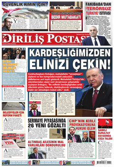 DİRİLİŞ POSTASI gazetesi ilk sayfası