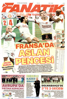 FANATİK gazetesi ilk sayfası