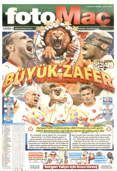 FOTOMAÇ gazetesi ilk sayfası