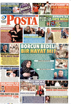 POSTA gazetesi ilk sayfası