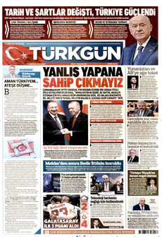 TÜRKGÜN gazetesi ilk sayfası