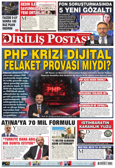 DİRİLİŞ POSTASI gazetesi ilk sayfası