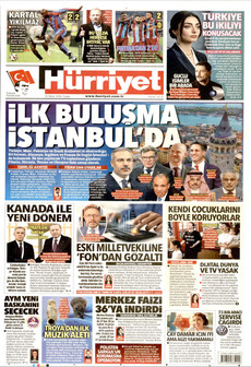 HÜRRİYET gazetesi ilk sayfası