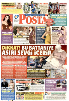 POSTA gazetesi ilk sayfası