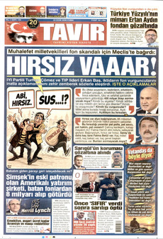 TAVIR GAZETESİ gazetesi ilk sayfası