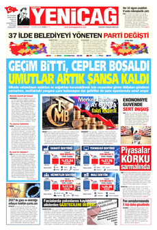 YENİÇAĞ gazetesi ilk sayfası