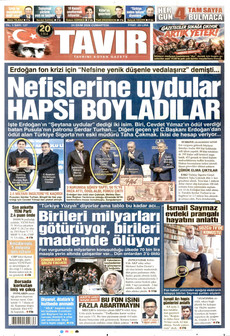 TAVIR GAZETESİ gazetesi ilk sayfası