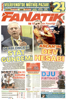 FANATİK gazetesi ilk sayfası