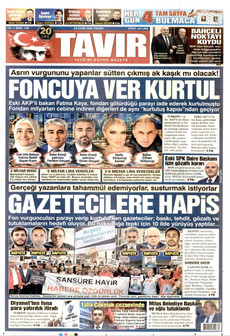 TAVIR GAZETESİ gazetesi ilk sayfası