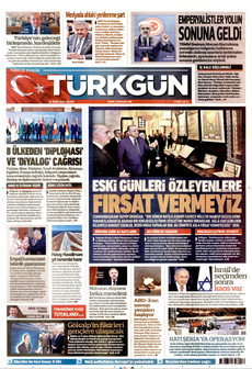 TÜRKGÜN gazetesi ilk sayfası