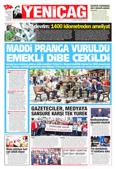 YENİÇAĞ gazetesi ilk sayfası