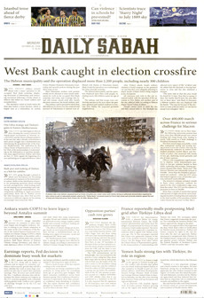 DAİLY SABAH gazetesi ilk sayfası