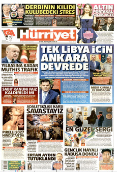 HÜRRİYET gazetesi ilk sayfası