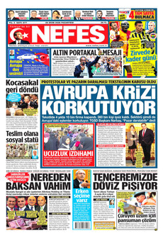 NEFES gazetesi ilk sayfası