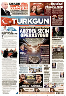 TÜRKGÜN gazetesi ilk sayfası
