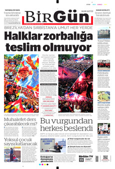 BİRGÜN gazetesi ilk sayfası