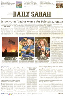 DAİLY SABAH gazetesi ilk sayfası