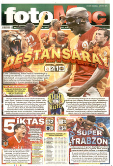 FOTOMAÇ gazetesi ilk sayfası
