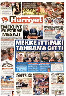 HÜRRİYET gazetesi ilk sayfası
