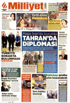 MİLLİYET gazetesi ilk sayfası
