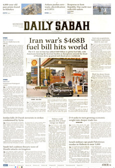 DAİLY SABAH gazetesi ilk sayfası