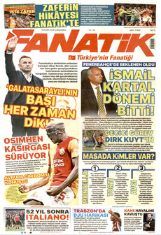 FANATİK gazetesi ilk sayfası