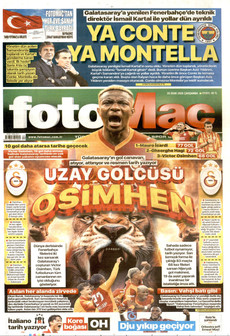 FOTOMAÇ gazetesi ilk sayfası