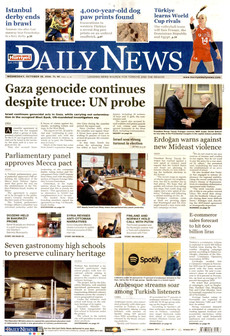 HÜRRİYET DAİLY NEWS gazetesi ilk sayfası
