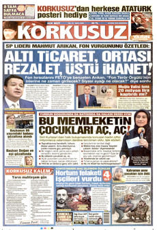 KORKUSUZ gazetesi ilk sayfası