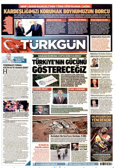TÜRKGÜN gazetesi ilk sayfası