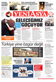 YENİ ASYA gazetesi ilk sayfası
